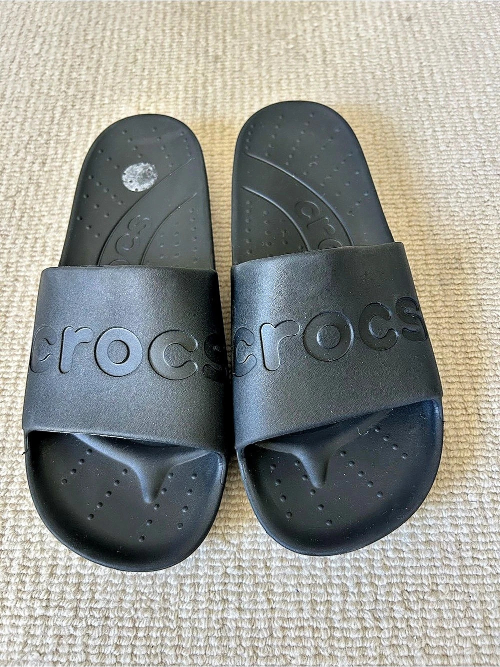 Crocs Mellow Recovery Slide Men's Black Slides US 11 M